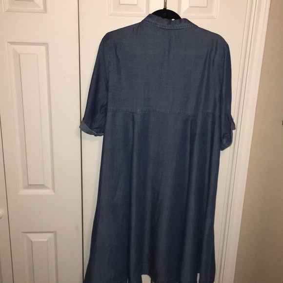 CHELSEA & THEODORE DENIM DRESS - Picture 8 of 8